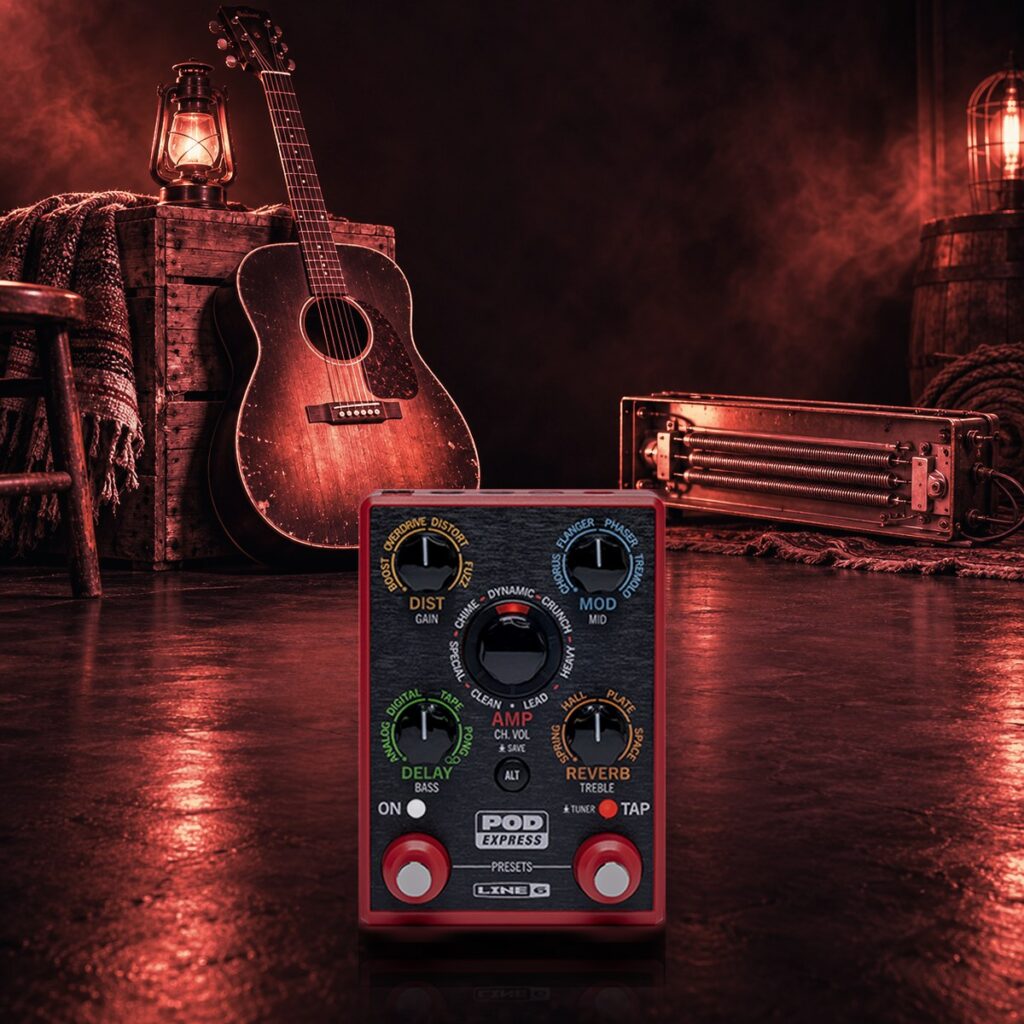 Acoustic Spring Reverb + Klon Boost for POD Express Guitar